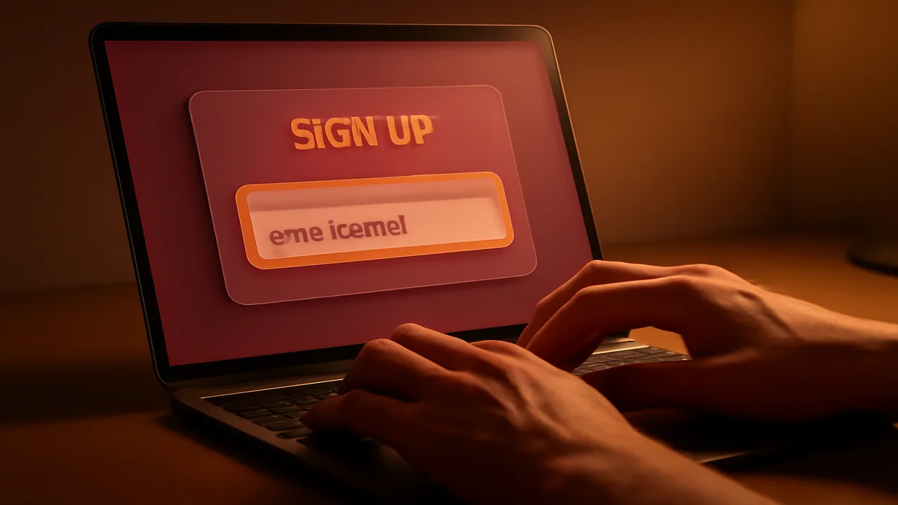 close-up of a laptop screen showing a casino homepage with the footer visible, licence badge legible